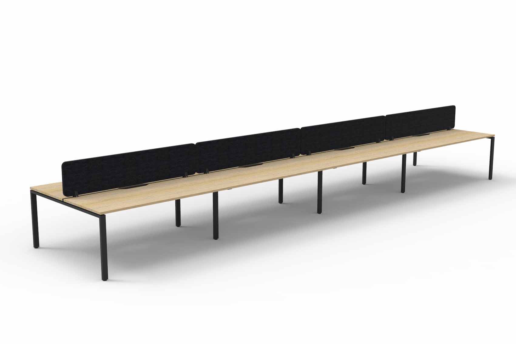 Profile 8 Person Double Sided Workstation - with Eco Screen